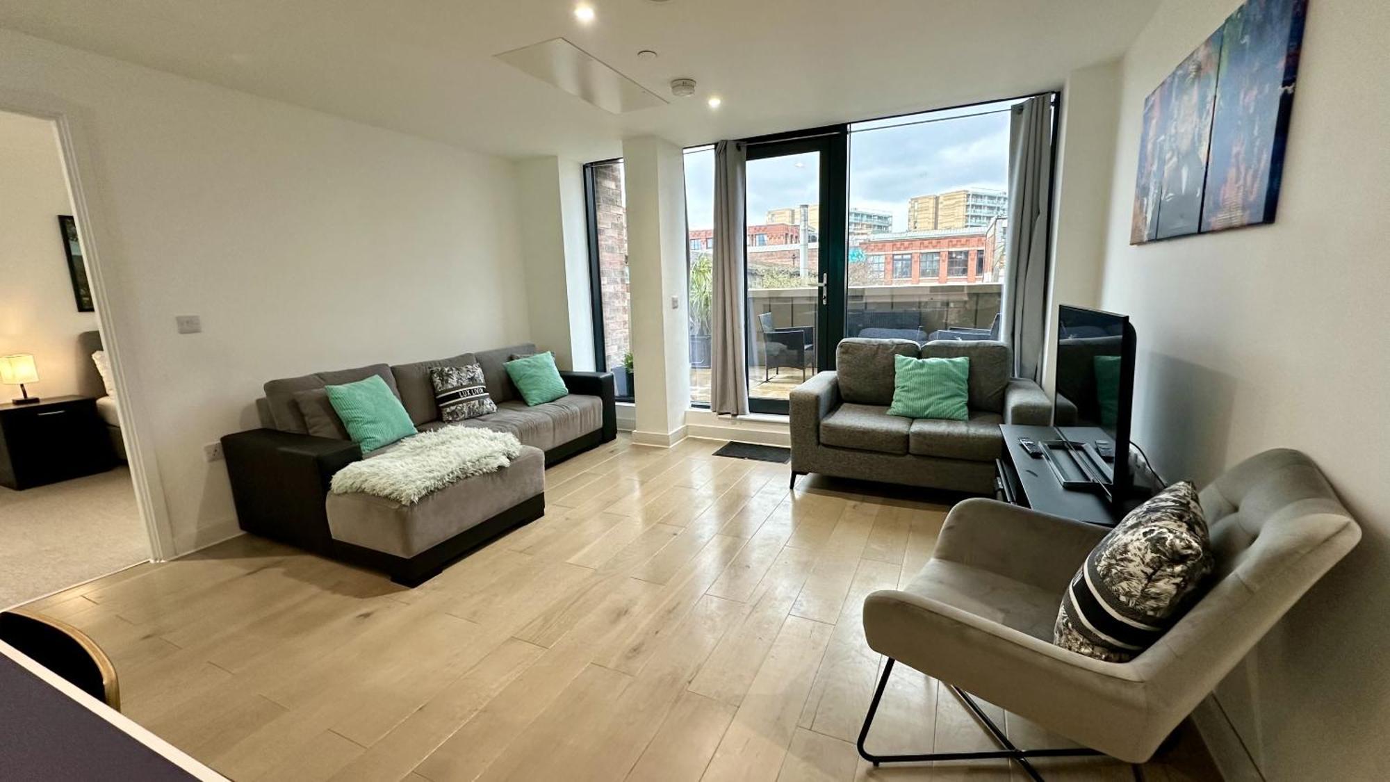 Lux Livin' Apartments - Luxury 2 Bed Apartment With Sky Garden Manchester Eksteriør bilde