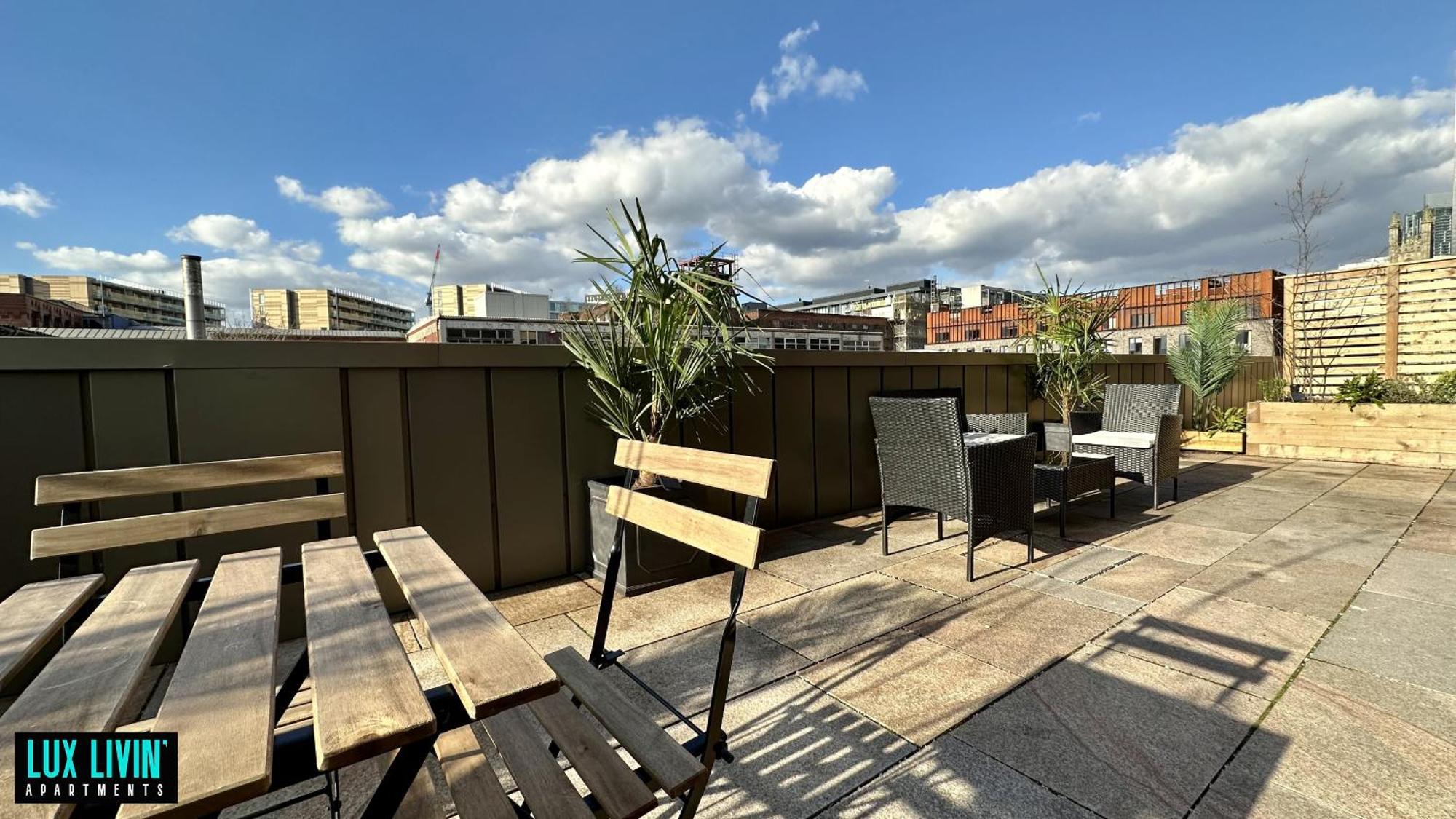 Lux Livin' Apartments - Luxury 2 Bed Apartment With Sky Garden Manchester Rom bilde