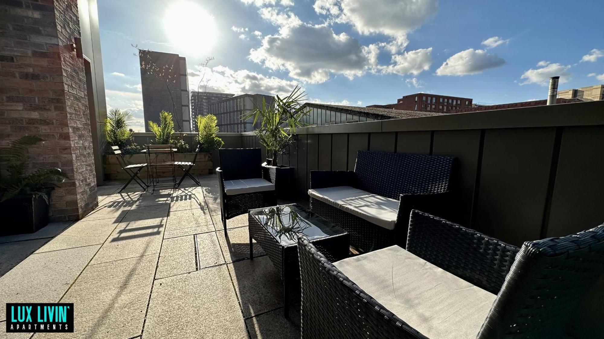 Lux Livin' Apartments - Luxury 2 Bed Apartment With Sky Garden Manchester Rom bilde